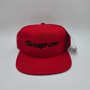 Vintage Snap-on Tools Red Trucker Hat K-Products Made in USA Deadstock NWT